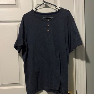 Merona Dark Blue Short Sleeve Henley